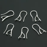 925 Silver Bail Pinch Clasps&Hook Ear 10*18MM