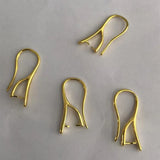 925 Silver Bail Pinch Clasps&Hook Ear 10*18MM