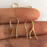 925 Silver Bail Pinch Clasps&Hook Ear 10*18MM