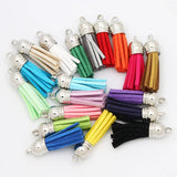 38mm Leather Tassel Fringe Keychain Strap Jewelry Fiber Fringe Suede Tassel Key