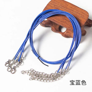 Adjustable Leather Cord Necklace Chain Bracelet Wire Rope for DIY Jewelry Making