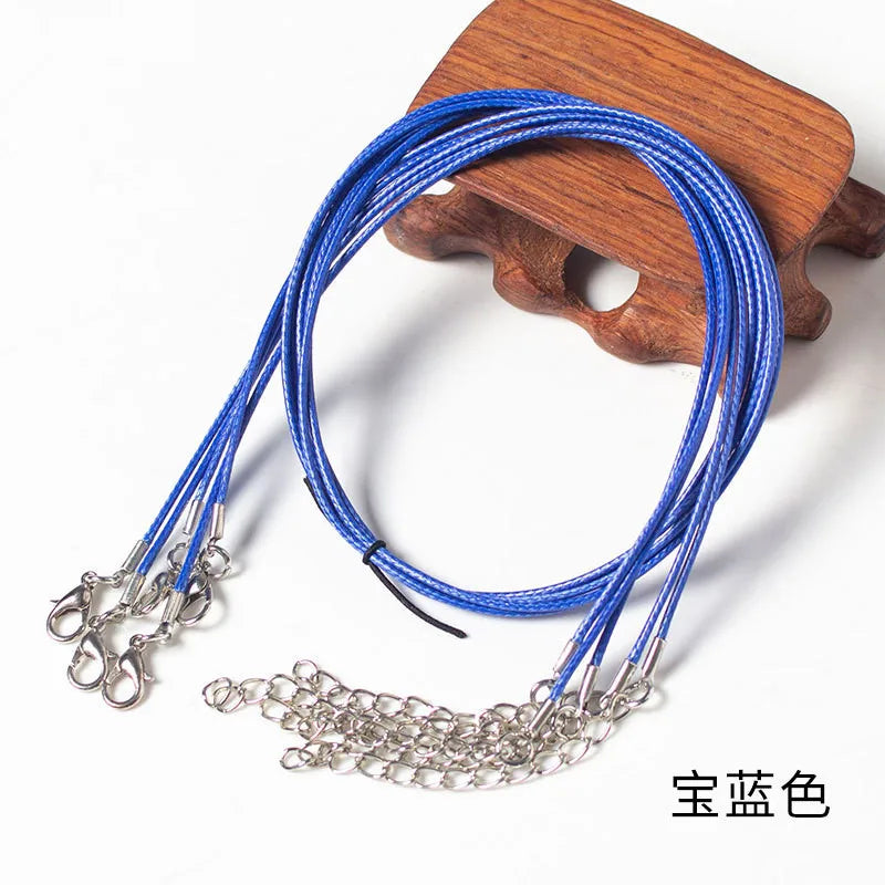 Adjustable Leather Cord Necklace Chain Bracelet Wire Rope for DIY Jewelry Making