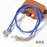 Adjustable Leather Cord Necklace Chain Bracelet Wire Rope for DIY Jewelry Making