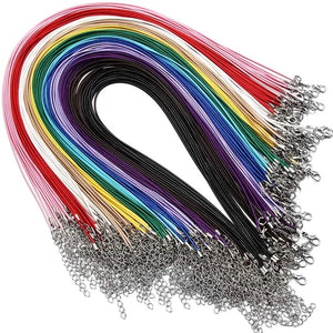 Adjustable Leather Cord Necklace Chain Bracelet Wire Rope for DIY Jewelry Making