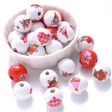 15mm Natural Wooden Beads Round Spacer Beads For DIY Decoration