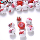15mm Natural Wooden Beads Round Spacer Beads For DIY Decoration