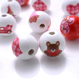 15mm Natural Wooden Beads Round Spacer Beads For DIY Decoration