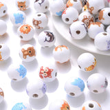 15mm Wooden Animal Spacer Beads DIY Home Decor