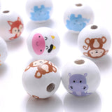 15mm Wooden Animal Spacer Beads DIY Home Decor