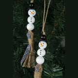 16mm Snowman Wood Beads for Jewelry Making DIY Bracelet Necklace