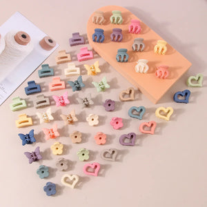 Girls Small Hair Claws 20/Pcs Pack Colorful Butterfly Animal Ears Hair Clips