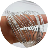 Women's Etched Dimpled Circle Bangles Bracelets Gift