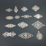 10-20 pcs Metal Filigree Flowers Charms for Jewelry DIY