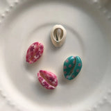 Natural Shell Bead Painted Colors Jewelry Beads 100Pcs