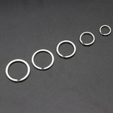 Stainless Steel Split Ring Key Chains Never Fade 10/20PCS