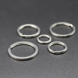 Stainless Steel Split Ring Key Chains Never Fade 10/20PCS