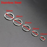 Stainless Steel Split Ring Key Chains Never Fade 10/20PCS