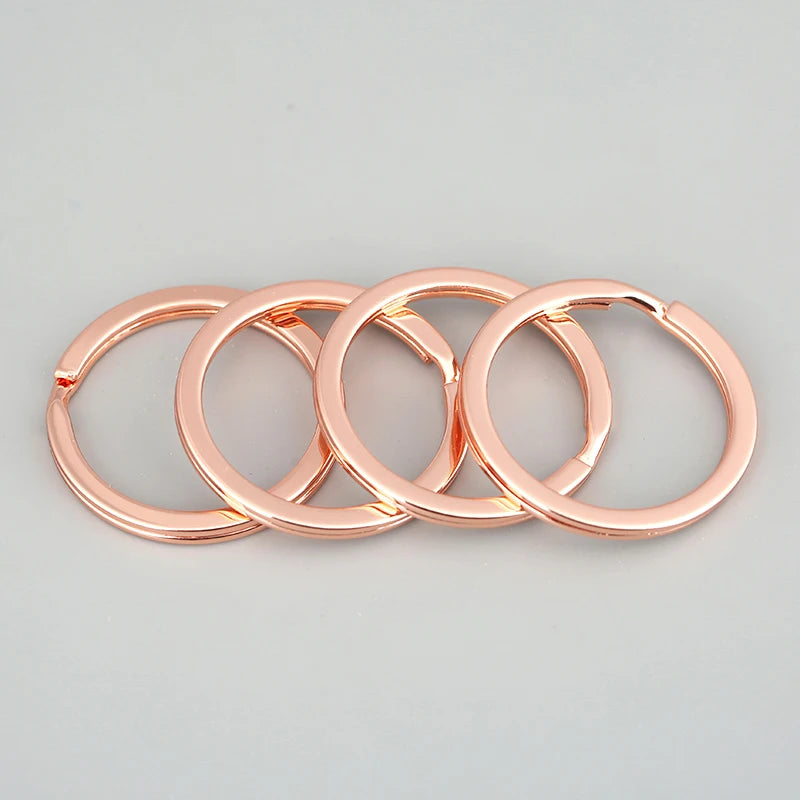 Metal Key Chains Keyring Split Ring Never Fade Key Ring For DIY Jewelry Making