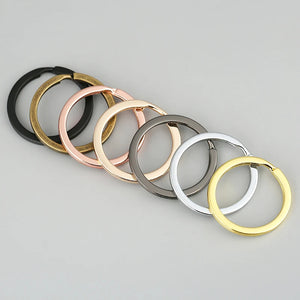 Metal Key Chains Keyring Split Ring Never Fade Key Ring For DIY Jewelry Making