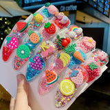 10/20PCS Girls Cartoon Flower Fruit Hairpins Hair Clips Hair Accessories