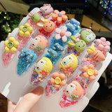 10/20PCS Girls Cartoon Flower Fruit Hairpins Hair Clips Hair Accessories