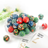 15mm Printed Silicone Beads Christmas Pattern DIY Pen Accessories