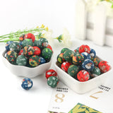 15mm Printed Silicone Beads Christmas Pattern DIY Pen Accessories