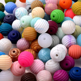 15mm Silicone Bead Teethers for Jewelry Making Bracelet Pacifier Holder