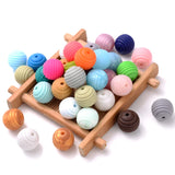 15mm Silicone Bead Teethers for Jewelry Making Bracelet Pacifier Holder