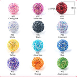18mm Mermaid Tears Sequins Acrylic Round Bead for Jewelry Making DIY