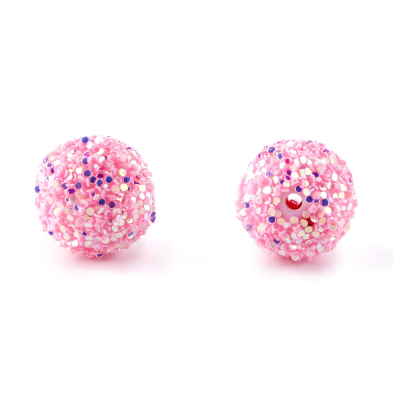 18mm Mermaid Tears Sequins Acrylic Round Bead for Jewelry Making DIY