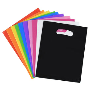20x15cm Colorful Plastic Gift Bag Birthday Party Cookie Candy Bags