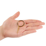 10/20Pcs 25/28/30mm Screw Eye Pin Key Chain Key Ring Split Keyrings
