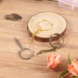 10/20Pcs 25/28/30mm Screw Eye Pin Key Chain Key Ring Split Keyrings