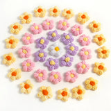 10/20Pcs Wool Flower Applique DIY Clothes Hat Shoes Crafts Sewing Patches