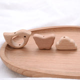 Beech Wooden Animal Beads for DIY Teething Necklace