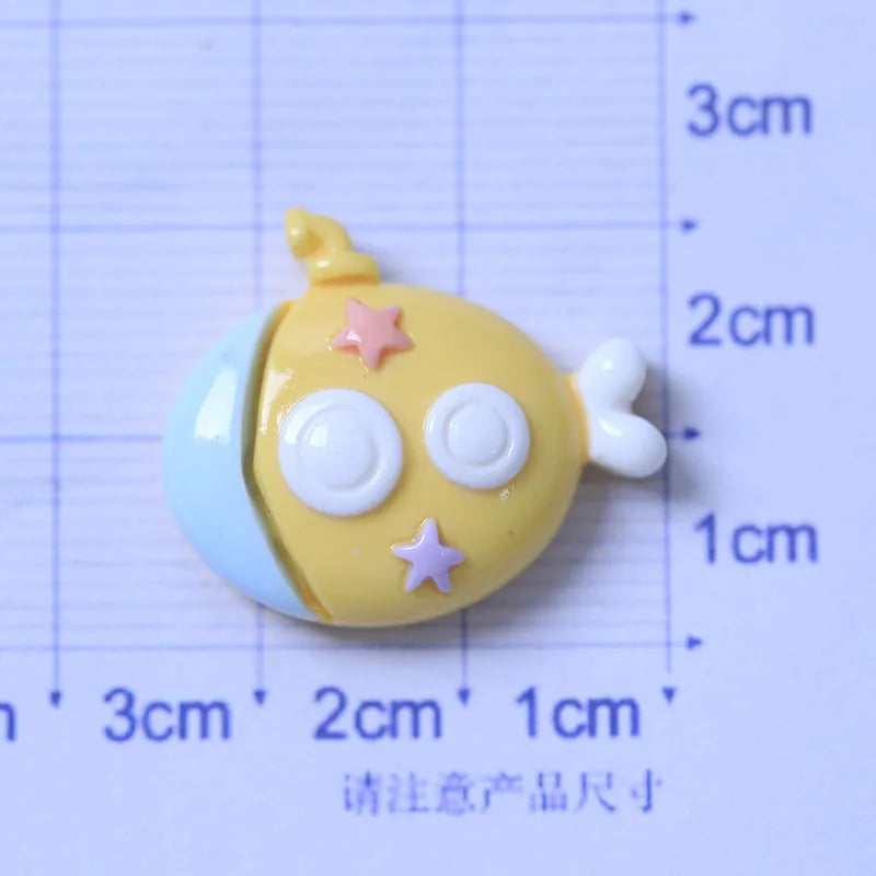 10-20Pcs Ocean Beach Resin Crafts Whale Crab Sea Shell Supplies DIY