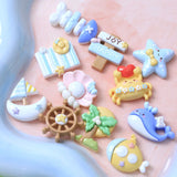 10-20Pcs Ocean Beach Resin Crafts Whale Crab Sea Shell Supplies DIY