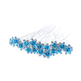 Crystal Rose Flower Hair Clips Wedding Bridal Hair Pins Bridesmaid Jewelry