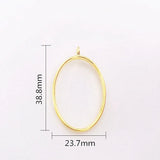 10/20Pcs Geometric Bezel Metal Charms Pendant for DIY Necklace