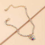 Women's Pink Crystal Butterfly Bracelet