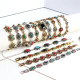 Bohemian Stainless Steel Bracelet Mixed Styles Leather Jewelry