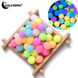 Luminous Silicone Beads 10/20Pcs Glow In The Dark Beads 12mm 15mm 19mm