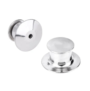 10/20Pcs Metal Locking Pin Back DIY Brooch Lapel Safety Hold Jewelry Findings