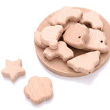 Natural Wooden Animal Shape Beads for Jewelry Making DIY Craft