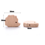 Natural Wooden Animal Shape Beads for Jewelry Making DIY Craft