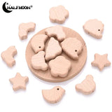 Natural Wooden Animal Shape Beads for Jewelry Making DIY Craft