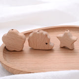 Natural Wooden Animal Shape Beads for Jewelry Making DIY Craft