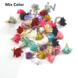 Flower Tassel Earrings Charms DIY Earrings Pendant Accessories