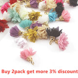 Flower Tassel Earrings Charms DIY Earrings Pendant Accessories